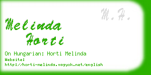 melinda horti business card